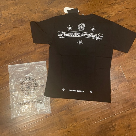 Chrome Hearts Tee in Black with White Accents - Picture 1 of 3